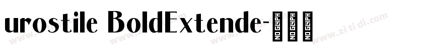 urostile BoldExtende字体转换